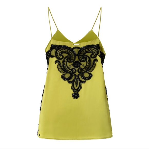 Lace-embellished silk top - Picture 2 of 4